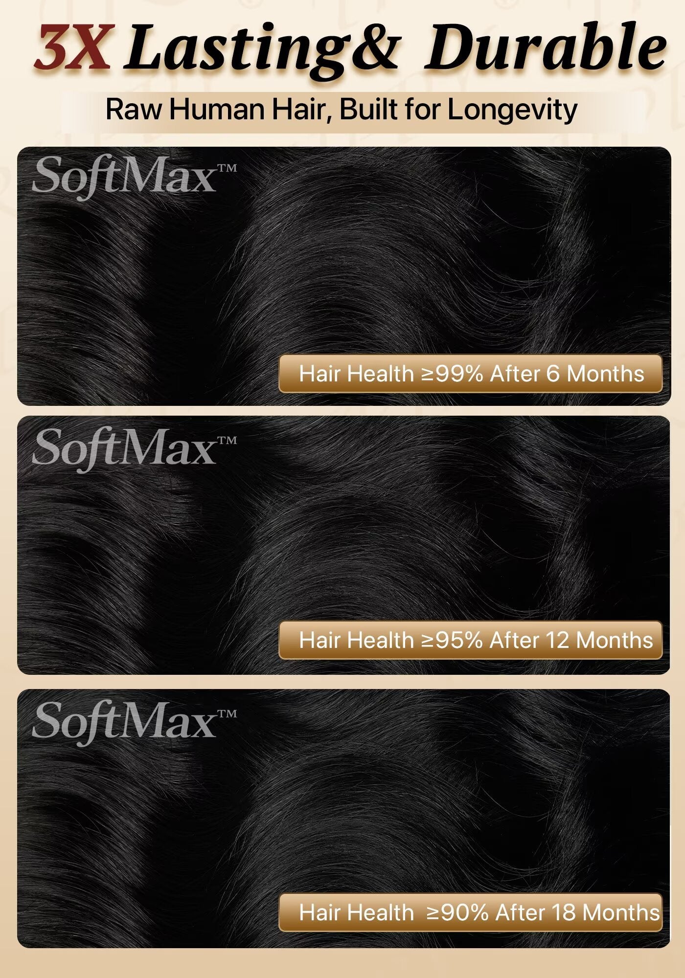 TRIIPPY Raw Natural Body Wave Bundles Human Hair,100% Cambodian Raw Hair Sew in Weave Double Drawn 3 Bundles,3X Lasting And Durable Over Virgin Hair,No.1 Raw Hair Brand On Amazon