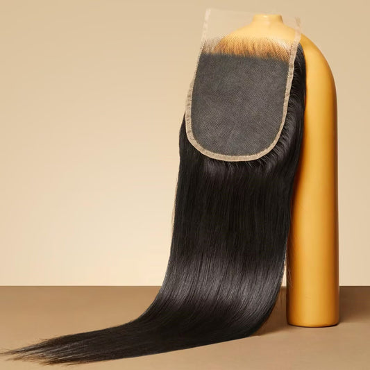 Triippy Raw Hair 5x5 HD Lace Closure Straight,More Less Shedding than Regular Virgin Hair,0.10mm Ultra-Thin 5x5 Swiss Real HD Lace with 100% Cambodian Raw Human Hair
