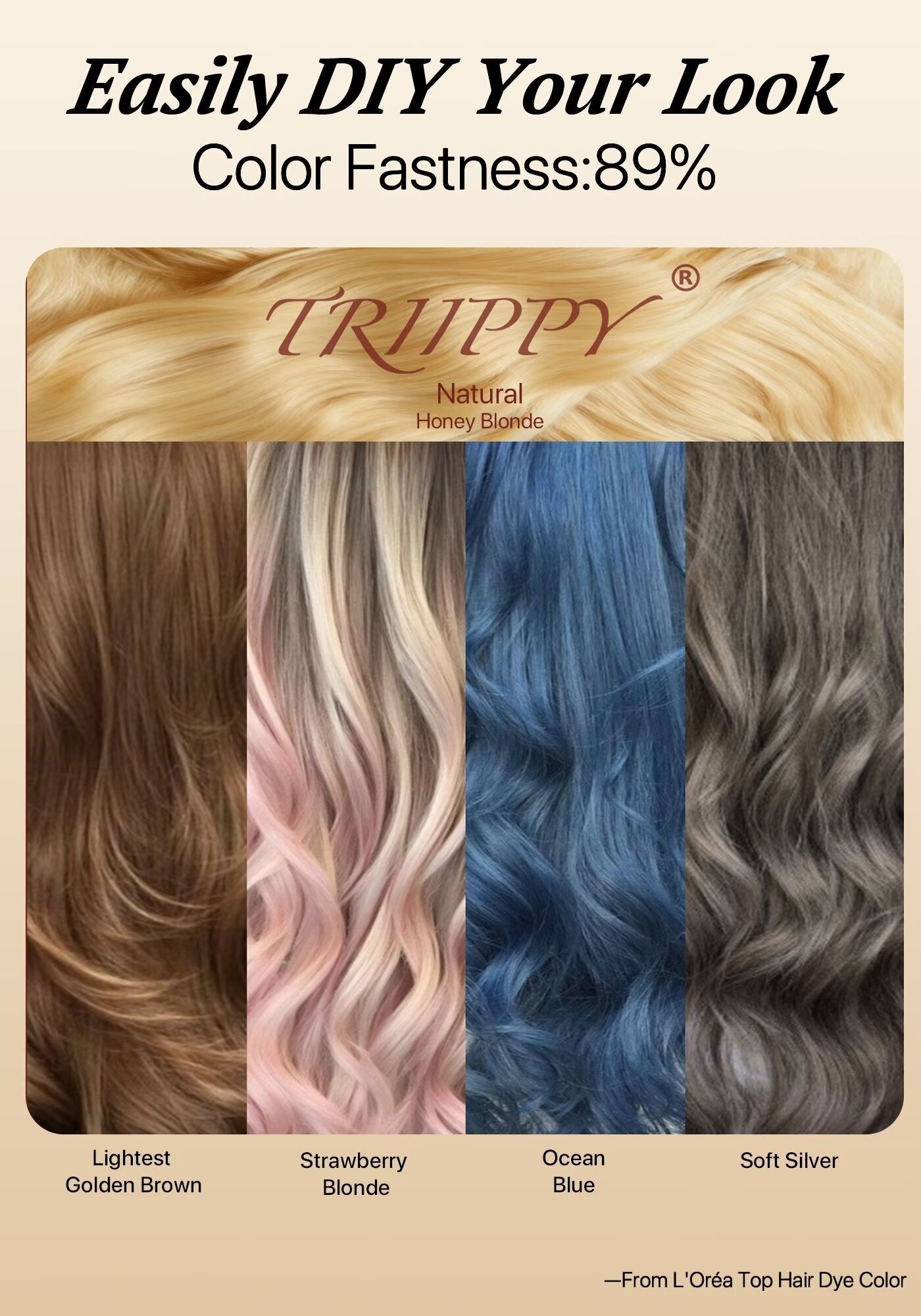 TRIIPPY Natural Honey Blonde Bundles Human Hair,100% Vietnamese Raw Human Hair Natural Body Wave Sew in Weave 3 Bundles,5X Lifespan Over Regular 613 Hair,No.1 Raw Hair Brand On Amazon